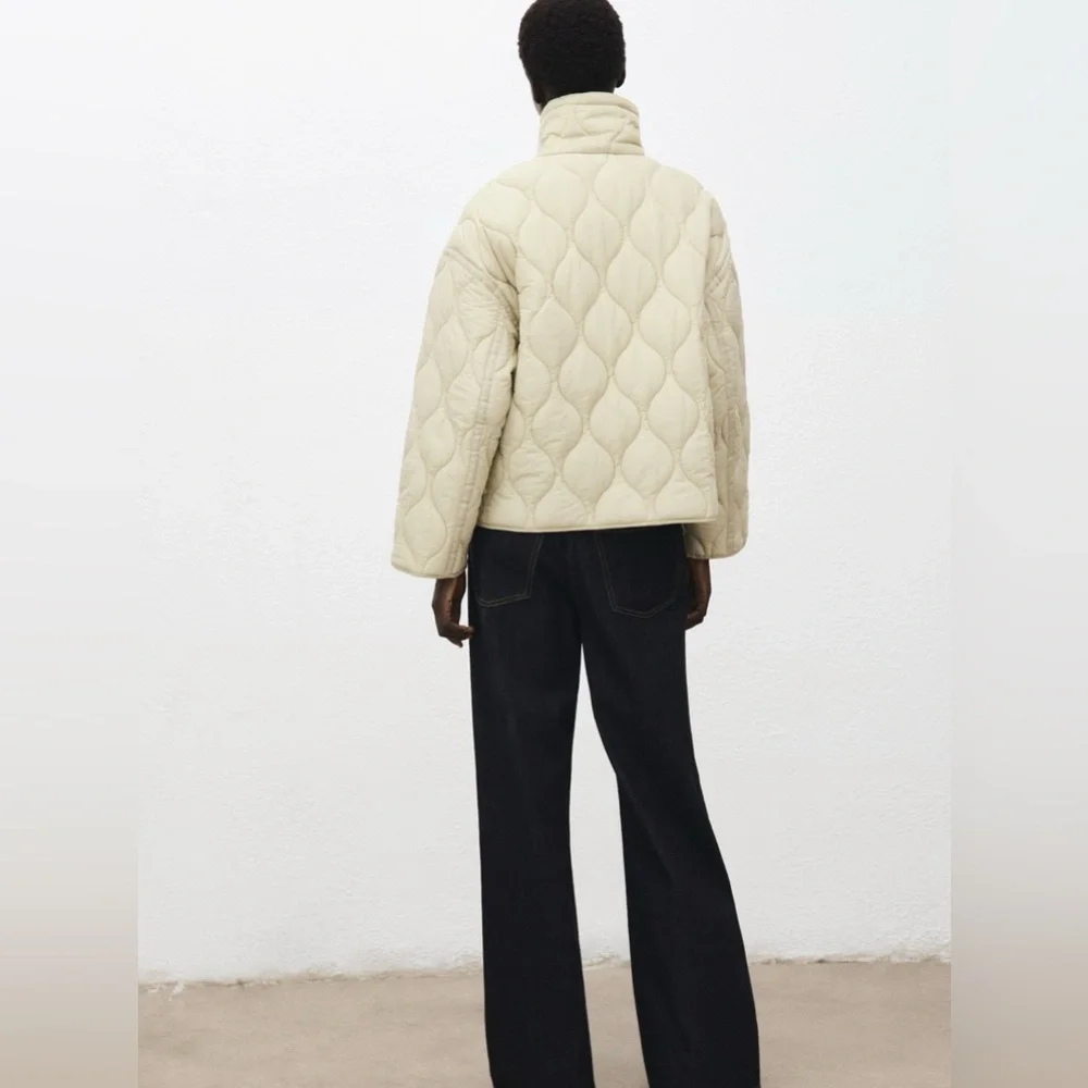 New Mango oversized quilted anorak jacket - Picture 4 of 11